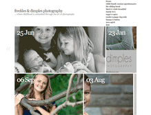 Tablet Screenshot of frecklesanddimplesphotography.com